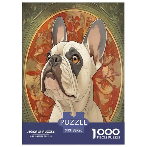 Französischer Bullhund Puzzles 1000 Teile Schwer Puzzle Spielzeug Lernspiel Impossible Herausforderung Spielzeug Für Erwachsene Und Kinder Ab 14 Jahren 38x26cm/1000pcs Französischer Bullhund Puzzles 1000 Teile Schwer Puzzle Spielzeug Lernspiel Impossible Herausforderung Spielzeug Für Erwachsene Und Kinder Ab 14 Jahren 38x26cm/1000pcs von XHSMSHWY