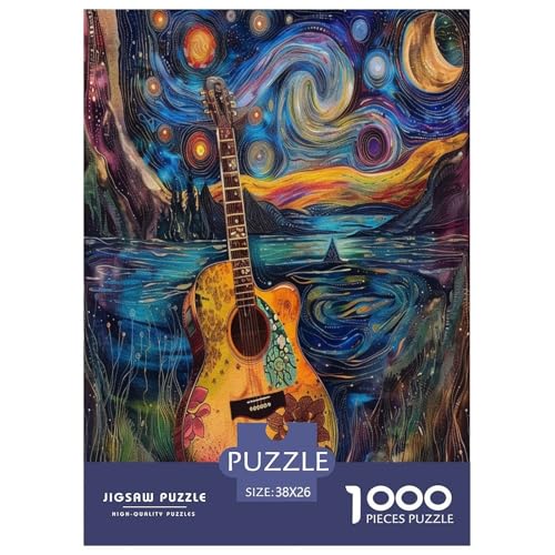 Gitarre Puzzle 1000 Teile Schwer Puzzle Spielzeug Lernspiel Impossible Herausforderungsspielzeug Für Erwachsene Kinder 38x26cm/1000pcs Gitarre Puzzle 1000 Teile Schwer Puzzle Spielzeug Lernspiel Impossible Herausforderungsspielzeug Für Erwachsene Kinder 38x26cm/1000pcs von XHSMSHWY