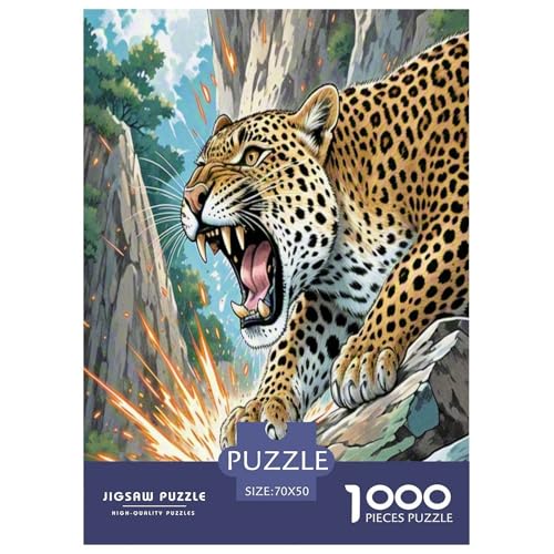 Leopard Puzzles 1000 Teile Schwer Puzzle Spielzeug Pädagogisches Spiel Impossible Herausforderung Spielzeug Für Erwachsene Und Kinder in Bewährter 70x50cm/1000pcs Leopard Puzzles 1000 Teile Schwer Puzzle Spielzeug Pädagogisches Spiel Impossible Herausforderung Spielzeug Für Erwachsene Und Kinder in Bewährter 70x50cm/1000pcs von XHSMSHWY