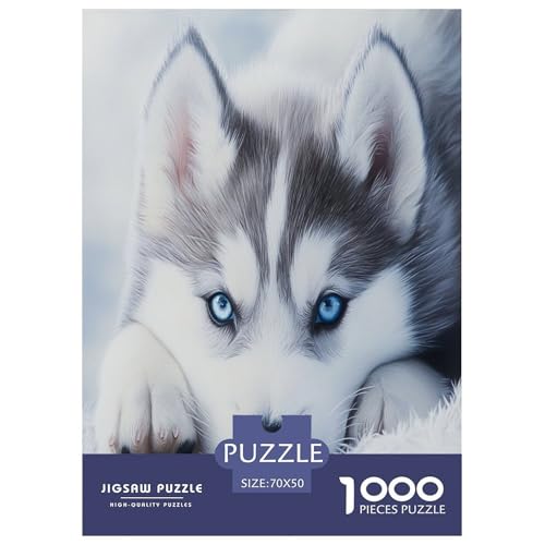 Sibirischer Husky Puzzles 1000 Teile Schwer Puzzle Spielzeug Lernspiel Impossible Herausforderung Spielzeug Für Erwachsene Und Kinder Ab 12 Jahren 70x50cm/1000pcs Sibirischer Husky Puzzles 1000 Teile Schwer Puzzle Spielzeug Lernspiel Impossible Herausforderung Spielzeug Für Erwachsene Und Kinder Ab 12 Jahren 70x50cm/1000pcs von XHSMSHWY