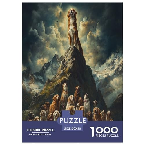 St. Bernard Puzzles 1000 Teile Schwer Puzzle Spielzeug Pädagogisches Spiel Impossible Herausforderungsspielzeug Für Erwachsene Und Kinder Ab 14 Jahren 70x50cm/1000pcs St. Bernard Puzzles 1000 Teile Schwer Puzzle Spielzeug Pädagogisches Spiel Impossible Herausforderungsspielzeug Für Erwachsene Und Kinder Ab 14 Jahren 70x50cm/1000pcs von XHSMSHWY
