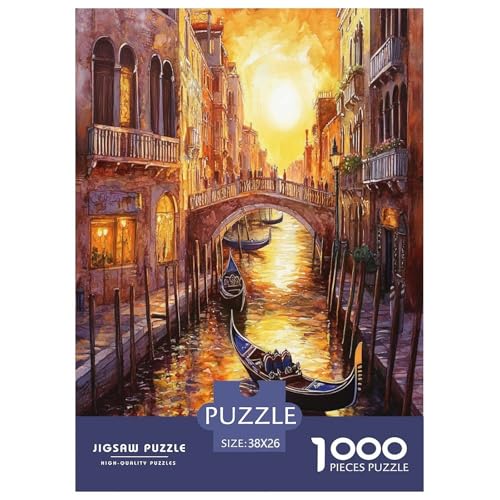 Venedig Wasserstadt Puzzles 1000 Teile Schwer Puzzle Spielzeug Lernspiel Impossible Herausforderungsspielzeug Für Erwachsene Und Kinder Ab 14 Jahren 38x26cm/1000pcs Venedig Wasserstadt Puzzles 1000 Teile Schwer Puzzle Spielzeug Lernspiel Impossible Herausforderungsspielzeug Für Erwachsene Und Kinder Ab 14 Jahren 38x26cm/1000pcs von XHSMSHWY