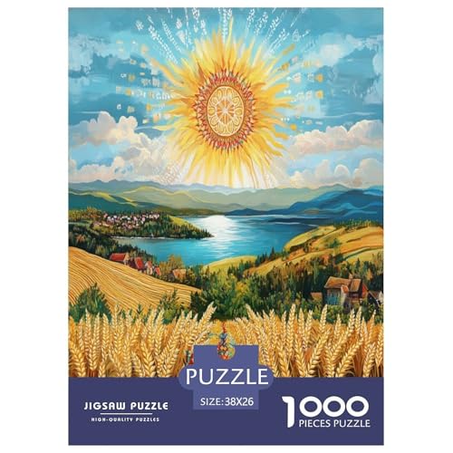 Weizenfeld Puzzle 1000 Teile Schwer Puzzle Spielzeug Lernspiel Impossible Herausforderungsspielzeug Für Erwachsene Und Kinder Ab 12 Jahren 38x26cm/1000pcs Weizenfeld Puzzle 1000 Teile Schwer Puzzle Spielzeug Lernspiel Impossible Herausforderungsspielzeug Für Erwachsene Und Kinder Ab 12 Jahren 38x26cm/1000pcs von XHSMSHWY