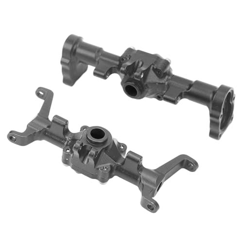 XHTLLO CNC-Vorder- Und Hinterachsgehäuse-Set aus Aluminiumlegierung Für FCX24 1/24 RC Car, Verbesserte Leistung Und Haltbarkeit(Titanfarbe) von XHTLLO