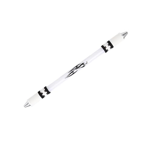 Drehbarer Stift, drehbarer Stift, rutschfest, beschichtet, Gaming-Trick-Stift für Studenten, Lernen, Freizeit, Drehstift, LED von XIAHIOPT