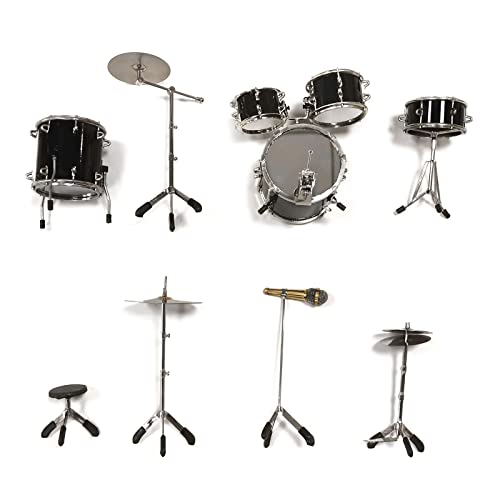 Schlagzeug-Set, Musikinstrument, Zubehör, Zubehör, Miniatur-Trommel-Instrumenten-Modell für 24 cm/18 cm von XIAHIOPT