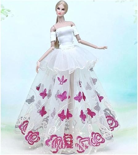 XIANMY Puppenkleidung Abendkleid Prinzessin Hochzeit Party Kleid Outfits für 1/6 SD-Puppe 27,9 cm 30 cm Mädchen Puppe Kostüm Zubehör von XIANMY