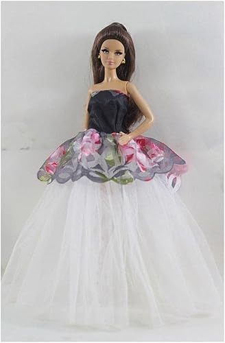 XIANMY Puppenkleidung Spitzenrock Prinzessin Kleid Hochzeit Anzug Outfits Kostüm für 27,9 cm 30 cm Puppenzubehör Kinder Geschenk von XIANMY