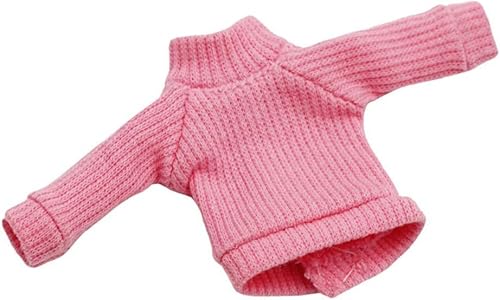 XIANMY Puppenkleidung Strickpullover Dicker Rollkragen Outfits für 1/12 Puppen 11cm Puppenkleidung Dress up Kostüm Zubehör Rosa von XIANMY