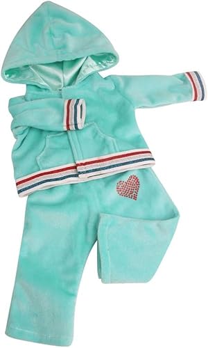 XIANMY Puppenkleidung mit Kapuze, Mantel, Hose, Sportjacke, Outfits für 46 cm Mädchen, Puppenkleidung, Kostüm-Zubehör von XIANMY