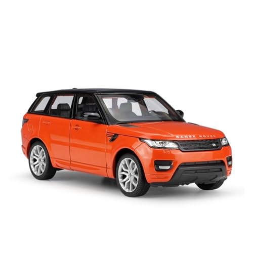 XIANZHOU Exquisites Automodell 1:24 Legierungsdruckguss-Automodelle for Land Rover Range Rover Sport Simulation Sound Und Licht Geschenk(Größe:Orange) von XIANZHOU