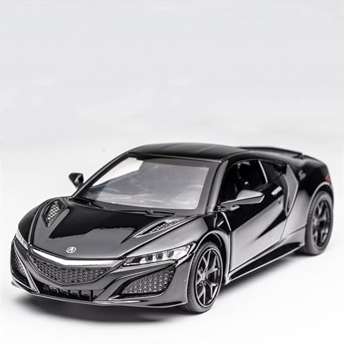 XIANZHOU Exquisites Automodell 1:32 Alloy Diecast Car Models for Acura NSX Simulation Sound Und Licht Pull Back Geschenk (Größe : Black) von XIANZHOU