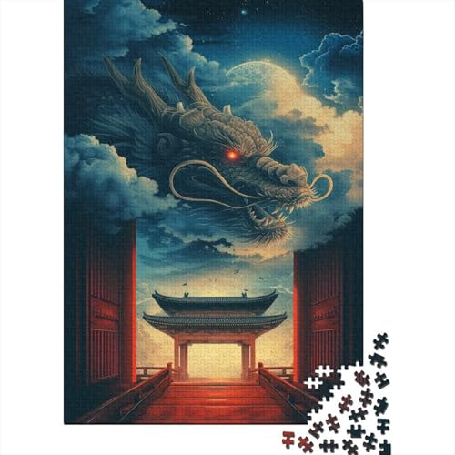 Loong Puzzle 1000 Teile,Puzzle Für Erwachsene, Impossible Puzzle,Puzzle Farbenfrohes Legespiel,Geschicklichkeitsspiel Für Die Ganze Familie Puzzel 1000pcs (75x50cm) von XIAOCHENG