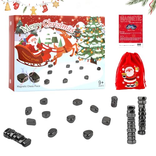 Weihnachten magnetisches Schachspiel, Magnet Schach für weihnachtlichen Familienspaß, Magnetschach für Kinder und Erwachsene, Magnet Spiel, Magnetisches Schach geeignet von XIAOCHUAN