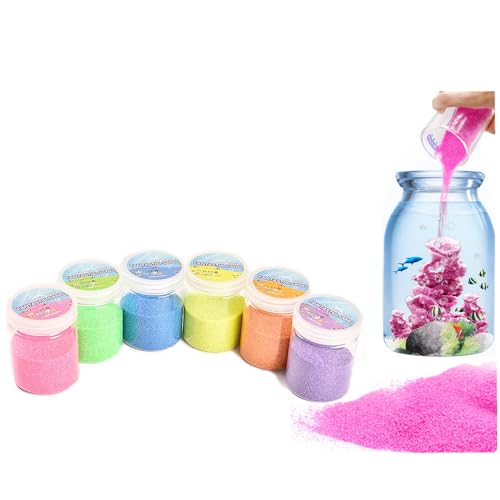 XIAOHONG Magischer Sand, 1,8 kg – Atlantis-Sand, fantastischer Sand wird nie nassen, magischer Sand – erstaunlicher hydrophober Raumsand, farbiger Spielsand, Spielzeug für Kinder und Erwachsene – 6 von XIAOHONG