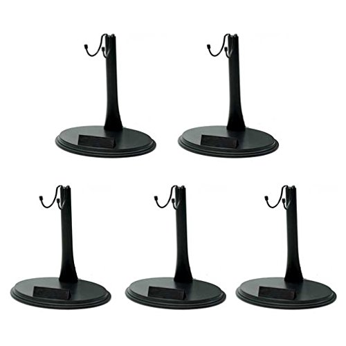 TIZPIKUOL XIAONAN Standfuß für Actionfiguren im Maßstab 1/6, 30,5 cm, Schwarz, 5 Stück von XIAONAN