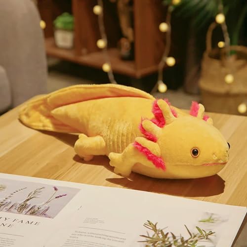 XIAOSHILIU Cute Salamander Plush Toys Simulation Dinosaur Stuffed Doll Animal Dolls Gift for Kids 45cm 1 von XIAOSHILIU