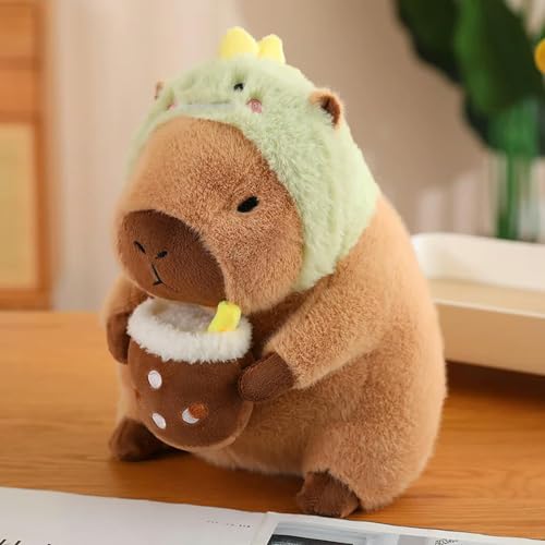 XIAOSHILIU Flauschige Capybara Plüschpuppe Kawaii Capybara Plüschtier Simulation Stofftiere Mädchen Geburtstagsgeschenk Home Decor 40cm 5 von XIAOSHILIU