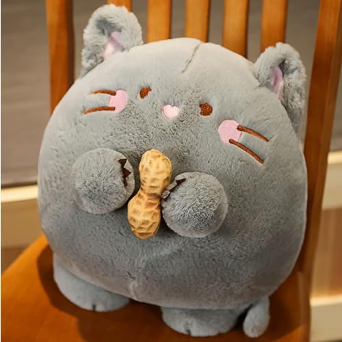 XIAOSHILIU Niedliche Anime Holding Erdnüsse Maus Plüschtiere Super weiche Plüsch Maus Puppe Plüschratte Cartoon Tier Spielzeug Maskottchen Kinder Geschenke 45cm 2 von XIAOSHILIU