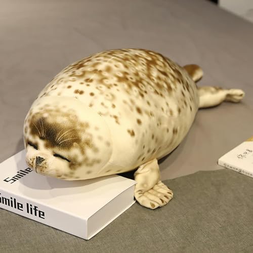 XIAOSHILIU Simulation Sea Lion Plush Toys Stuffed Soft Animal Seal Pillow Baby Kawaii Sleeping Appease Dolls 50cm 1 von XIAOSHILIU