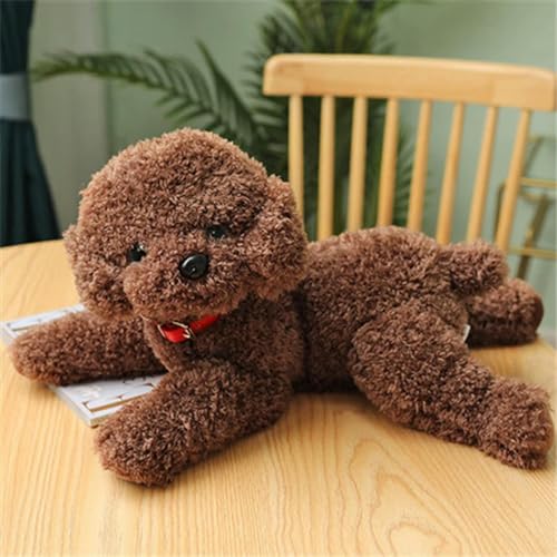 XIAOSHILIU Weiches realistisches Teddy-Hunde-Plüschtier Lustige Simulation ausgestopfte kleine Welpenpuppen Schönes Geburtstagsgeschenk für Baby-Kinder-Mädchen 28cm 7 von XIAOSHILIU