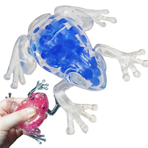 Frosch Stress Spielzeug,Flexibles Froschspielzeug,Taschenfroschspielzeug Fidget Toy,Stressbälle, Antistressball, Stretchy Wurm Fidget-Spielzeug Tressspielzeug In Froschform, Taschenspielzeug von XIAOXIAOYU