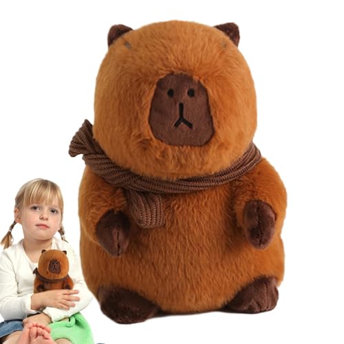 XIAOXIAOYU Capybara Stofftier, Capybara Plüschtiere - Cartoon-Tier-Plüschtier,Niedliche Capybara-Plüsch-Capibara-Kuscheltiere, Plüschtiere, Kuschelpuppen für Kinder von XIAOXIAOYU