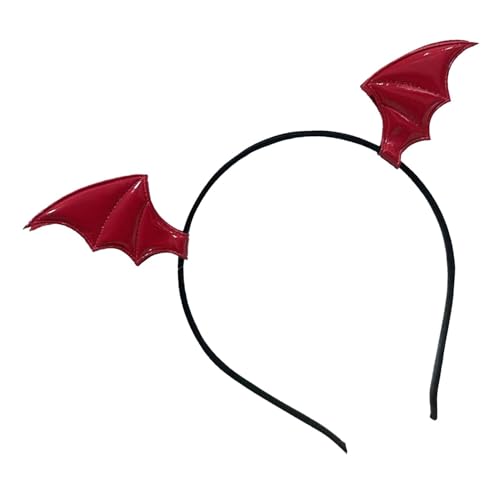 XIAOXIAOYU Fledermaus Stirnband Halloween,Halloween Fledermaus Stirnband - Halloween Fledermaus Haarreif,Gruselige dekorative Kopfbedeckung, Halloween-Haarschmuck, schwarzer von XIAOXIAOYU