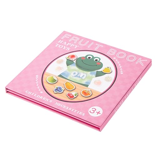 XIAOXIAOYU Magnetisches Lernspielzeug, magnetisches Kinderbuch,Obstbuch aus für Kinder - Früherziehungsspielzeug, lustiges Kinderspielzeug für Kindergarten, Kindergarten, Zuhause von XIAOXIAOYU