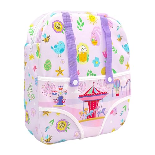 XIAOXIAOYU Puppentrage für Puppen,Puppentrage-Rucksack - Rucksackträger für wiedergeborene Puppen - America Doll 12 Zoll bis 18 Zoll Puppentrage, vordere Aufbewahrungstaschen für kleine Mädchen von XIAOXIAOYU