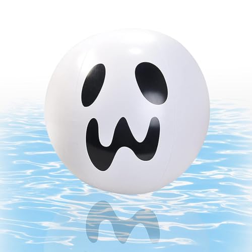 XIAOXIAOYU Sprengen Sie den Halloween-Wasserball und die leuchtenden Halloween-Luftballons - Aufblasbare LED-beleuchtete Smile Ghost-Wasserbälle für Halloween - Bunte Luftballons, gruselige, tragbare, von XIAOXIAOYU