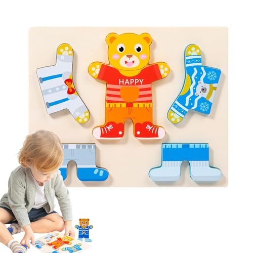 XIAOXIAOYU Tierkleid -Puzzle, Rätsel für Kinder, Tierpuzzle Set für Kinder, Nette Lernhilfe, Kleidung, die Spiele für Kindergarten, Vorschule, Zuhause verändert von XIAOXIAOYU