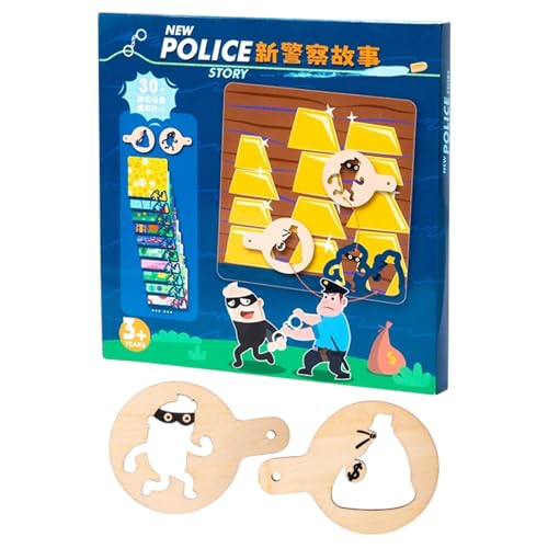 XIAOXIAOYU Tischspiel für Kinder, Detective Brettspiel,Interactive Tabletop Board Catch Thieves Game - Bildungstafelspielzeug Homeschool -Lieferungen zum Geburtstag Weihnachten von XIAOXIAOYU