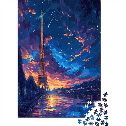 Aifeier Tower 1000-Piece Adult Jigsaw Puzzle for The Whole Family Made of Recyclable Materials Family Game, Team Building Game, Gift for A Loved One Or Friends 1000pcs (75x50cm) von XIAOZUUWEI