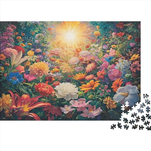 Butterfly and Flower Puzzle 1000 Pieces Adult Puzzles for Adults Educational Game Challenge Toy 1000 Piece Puzzles for Adults 1000pcs (75x50cm) von XIAOZUUWEI