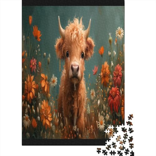 Cow Puzzles for Adults 1000 Puzzles for Adults Educational Game Challenge Toy 1000 Pieces Wooden Puzzles for Adults Teenager 1000pcs (75x50cm) von XIAOZUUWEI