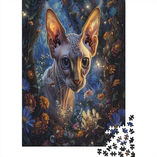 Cute Cat Puzzles for Adults 1000 Pieces Puzzles for Adults Educational Game Challenge Toy 1000 Pieces Wooden Puzzles for Adults Teenager 1000pcs (75x50cm) von XIAOZUUWEI