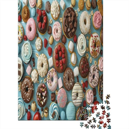 Donut Puzzle 1000 Pieces Adult Wooden Puzzles for Adults Educational Game Challenge Toy 1000 Piece Wooden Puzzles for Adults 1000pcs (75x50cm) von XIAOZUUWEI