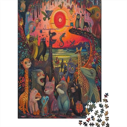 Forest Animals Puzzle 1000 Pieces from 9+ Years - Colourful Adult Puzzle with Bright Colours - Skill Game for The Whole Family - Beautiful Gift Idea 1000pcs (75x50cm) von XIAOZUUWEI