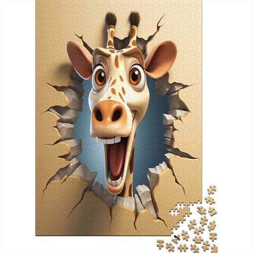 Giraffe Jigsaw Puzzles 1000 Pieces for Adults1000 Piece Puzzle Educational Games Home Decoration Puzzle 1000pcs (75x50cm) von XIAOZUUWEI