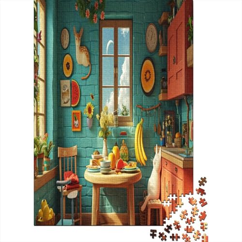 Kitchen Puzzle 1000 Pieces for Adults Puzzles Atmospheric Teenagers Family Challenging Games Entertainment Toy Gifts 1000pcs (75x50cm) von XIAOZUUWEI