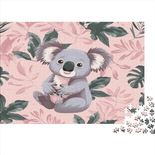 Koala 1000-Piece Adult Jigsaw Puzzle for The Whole Family Made of Recyclable Materials Family Game, Team Building Game, Gift for A Loved One Or Friends 1000pcs (75x50cm) von XIAOZUUWEI