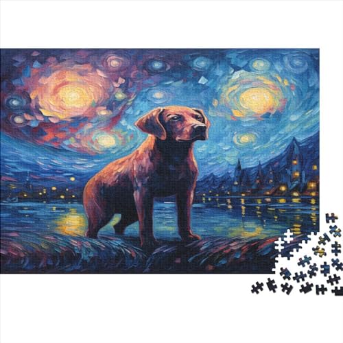 Labrador Dog Puzzle 1000 Pieces Adult Puzzles for Adults Educational Game Challenge Toy 1000 Piece Puzzles for Adults 1000pcs (75x50cm) von XIAOZUUWEI