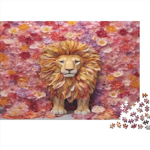 Löwe 300 Piece Puzzle, Wooden Puzzle, Puzzles for Adults, 300 Pieces Puzzle for Teenagers & Adults 300pcs (40x28cm) von XIAOZUUWEI