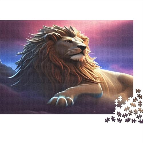 Löwe Jigsaw Puzzles 300 Pieces for Adults and Kids, Scene Creative Jigsaw Puzzles, Unique Challenge Games 300pcs (40x28cm) von XIAOZUUWEI