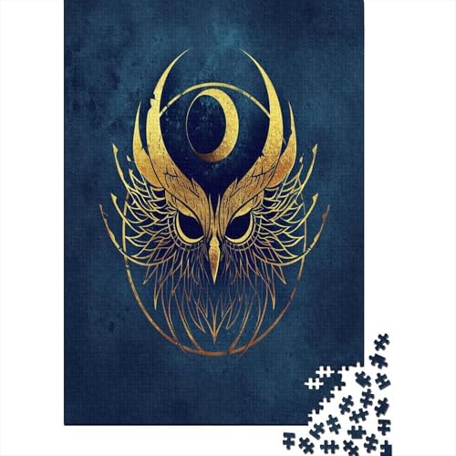 Owl 1000 Piece Puzzle, Wooden Puzzle, Puzzles for Adults, 1000 Pieces Puzzle for Teenagers & Adults 1000pcs (75x50cm) von XIAOZUUWEI