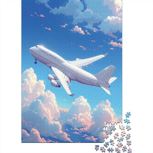 Passenger Aircraft Puzzle, 1000 Pieces, Puzzle for Adults, Impossible Puzzle, Colourful Puzzle Game, Skill Game for The Whole Family 1000pcs (75x50cm) von XIAOZUUWEI