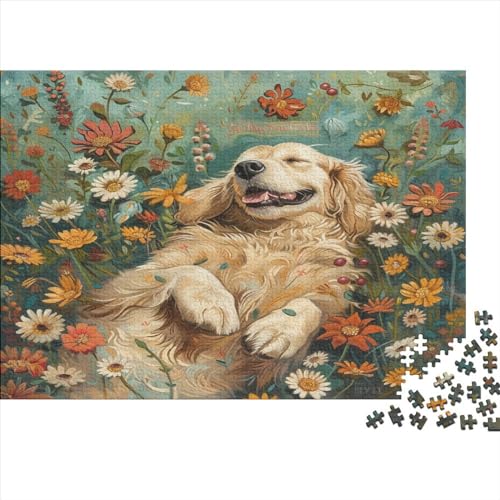 Puppy Puzzle 1000 Pieces for Adults Puzzles Atmospheric Teenagers Family Challenging Games Entertainment Toy Gifts 1000pcs (75x50cm) von XIAOZUUWEI