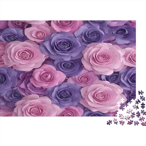 Rose Puzzle 1000 Pieces Adult Puzzles for Adults Classic Puzzles 1000 Pieces Adults Puzzles Heavy Adults 1000 Pieces 1000pcs (75x50cm) von XIAOZUUWEI