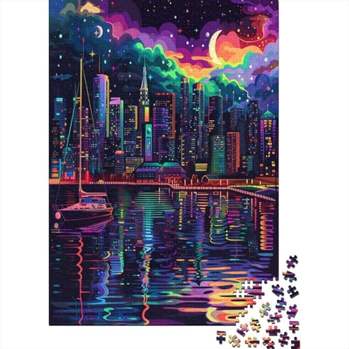 Star City Puzzle 1000 Pieces from 9+ Years - Colourful Adult Puzzle with Bright Colours - Skill Game for The Whole Family - Beautiful Gift Idea 1000pcs (75x50cm) von XIAOZUUWEI